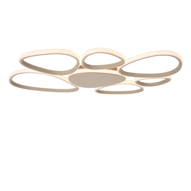 Lucide SAMLING - Flush ceiling light - LED Dim. - CCT - 1x72W 2700K/4000K - Taupe